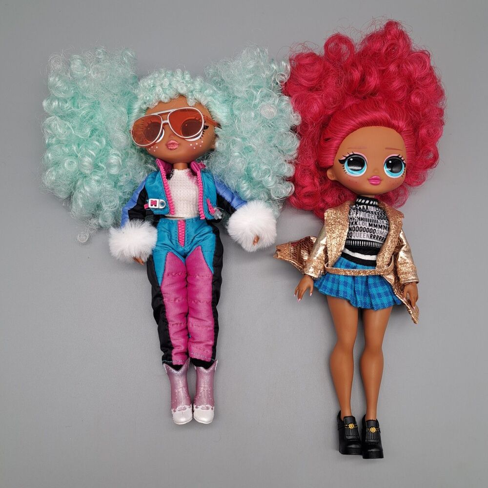 LOL Surprise OMG Lot Class Prez & Icy Gurl Girl Curly Hair With Shoes Outfit